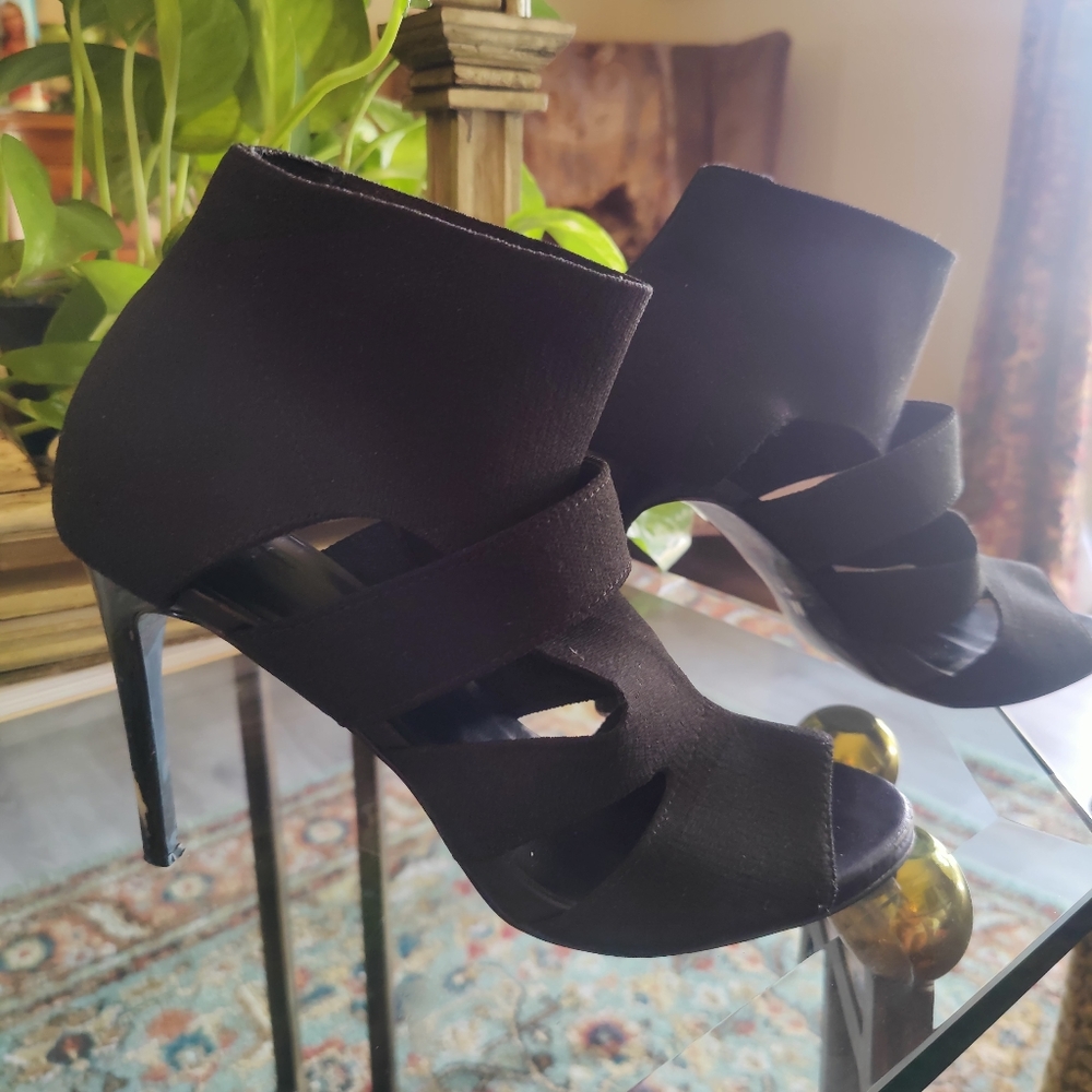 Black Bondage heels